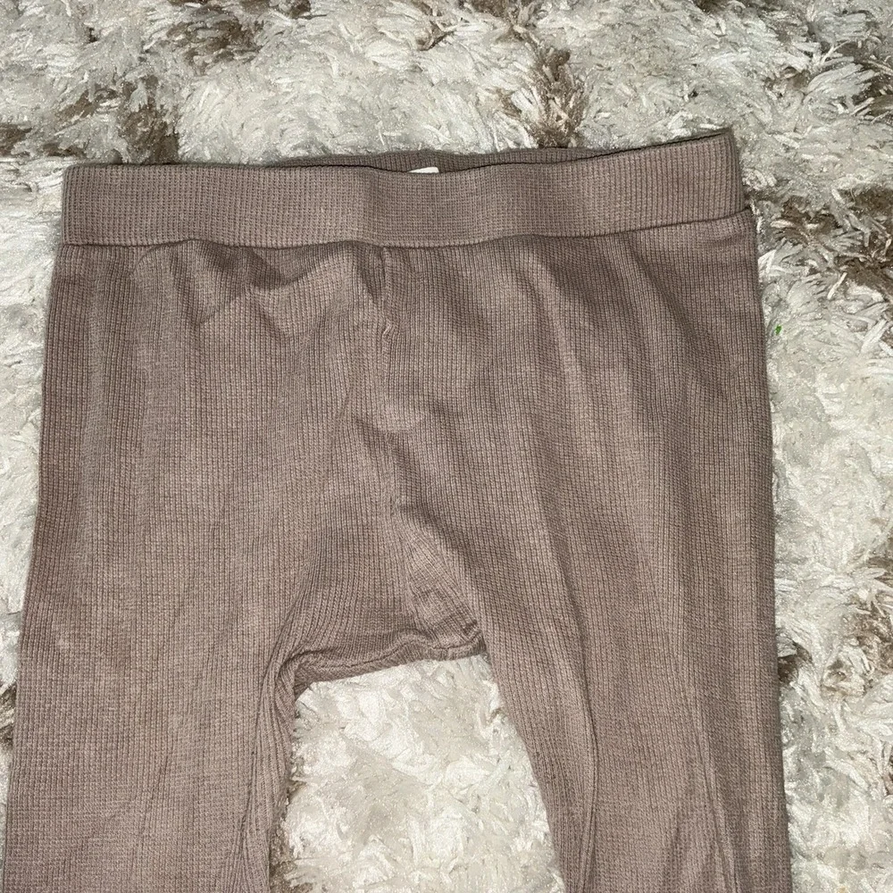 12-18 Months Kate Quinn Organic Rib Leggings Pants Brown Taupe Tan Neutral